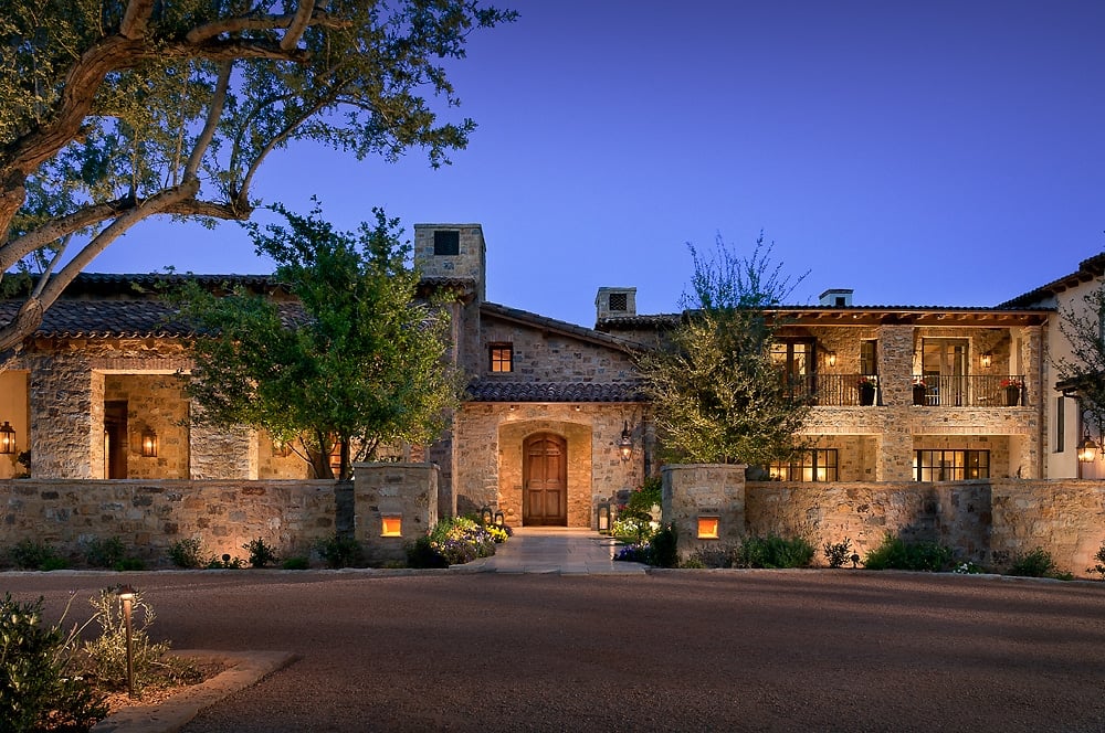 Member property — bespoke desert residence at twilight